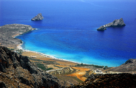 Xerokambos beach